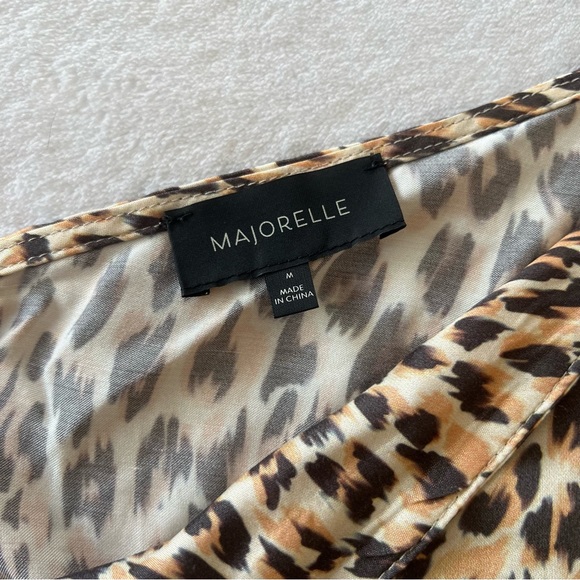 MAJORELLE Roberta Mini Dress in Tan Leopard - Picture 3 of 8